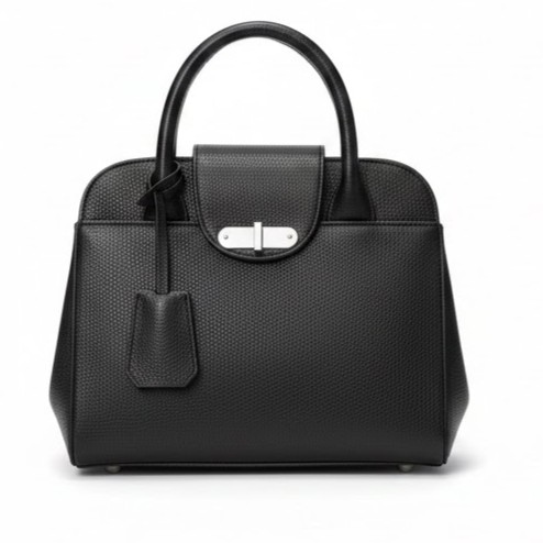 Bolsa negra de cuero